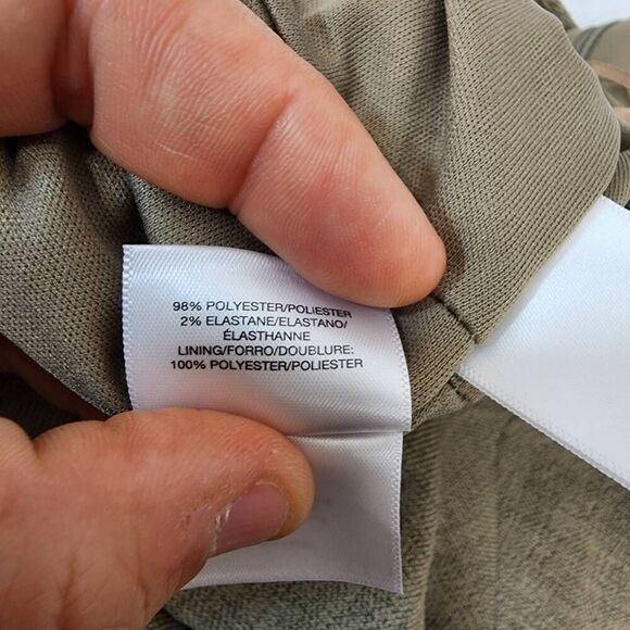 Kasper Women's 6 Extended-Shoulder Sheath Dress Cypress Grey Cap Sleeve Career - Picture 8 of 10